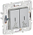 Выключатель 2-кл. SKANDY 10А SK-V16S для отелей с индикацией серебр. IEK SK-V20-2-10-K23