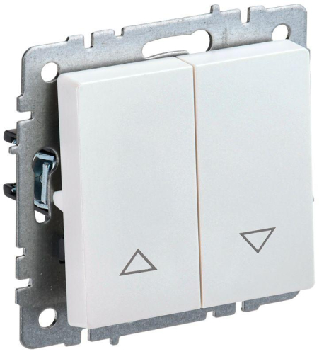Выключатель жалюзи СП BRITE ВС10-1-5-БрЖ 10А механизм жемчуж. IEK BR-V15-0-10-K36