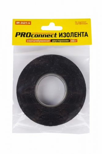 Изолента х/б 18мм двусторонняя 31.9м 200г Proconnect 09-2421-4