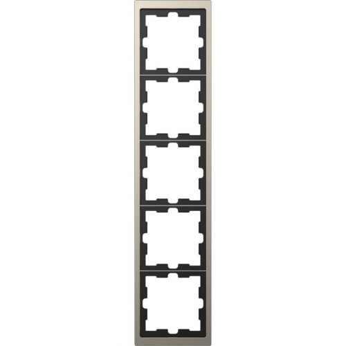 Рамка 5-м Merten D-Life SD никель SchE MTN4050-6550