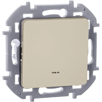 Выключатель 1-кл. Inspiria 10А IP20 250В 10AX с подсветкой/индикацией механизм сл. кость IEK 673611