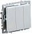 Выключатель 3-кл. СП BRITE ВС10-3-0-БрЖ 10А механизм жемчуж. IEK BR-V30-0-10-K36