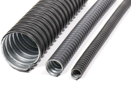 Металлорукав в ПВХ изоляции Р3-ЦПнг 18 d18мм без протяжки черн. (уп.50м) ГОФРОМАТИК zeta44214