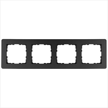 Рамка 4-м G-Flex антрацит Jasmart G1104B