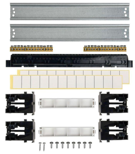 Корпус ЩРН-П-24 TEKFOR IP41 черн. прозр. дверь пластик. IEK TF5-KP12-N-24-41-K01-K03