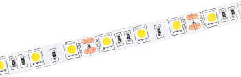 Лента светодиодная LED LSR-5050W60-14.4-IP20-12В (уп.3м) IEK LSR2-2-060-20-3-03