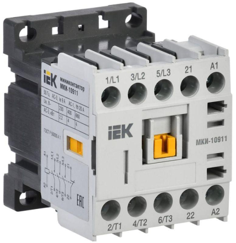 Миниконтактор МКИ-10911 9А 110В/АС3 1Н3 KARAT IEK KMM11-009-110-01