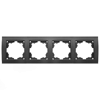 Рамка 4-м Бриллиант горизонт. графит Universal 7947502-Gr
