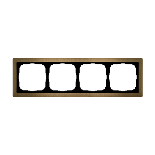 Рамка 4-м ArtGallery Pure метал. латунь SE GAL312204