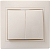 Выключатель 2-кл. 1п СП Кварта 10А IP20 ВС10-2-0-Км керамич. осн. крем. GENERICA EVK20-K33-10-K