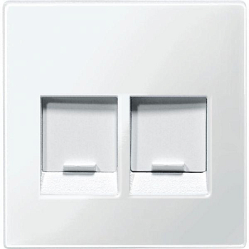 Плата Merten центральная для мод. штеп. разъемов 2-поста с штеп. бел. SchE MTN4562-0319