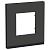 Рамка 1-м UNICA PURE горизонт. черн. стекло/антрацит SchE NU600286