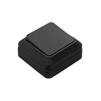 Выключатель 1-кл. BOLLETO накладной 7021B черн. IN HOME 4690612061016