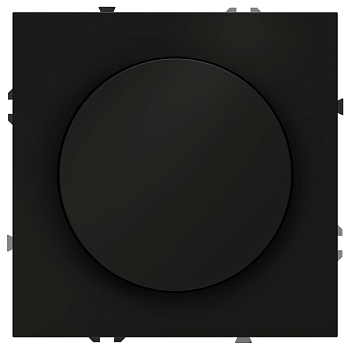 Светорегулятор поворотно-нажимной СП S70 600Вт механизм черн. матов. Voltum VLS070308