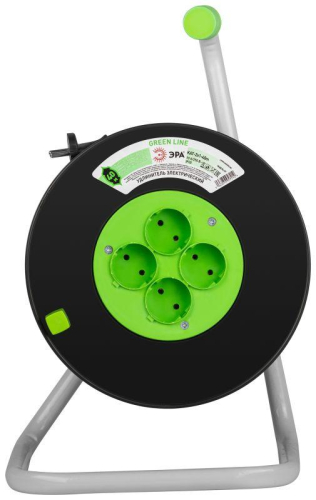 Удлинитель на пластик. катушке 4х40м без заземл. KAT-2x1-40m Greenline ПВС 2х1 Эра Б0065087