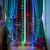 Гирлянда светодиодная "Светодиодный Дождь" 3х2м 240LED мультиколор 12Вт 230В IP20 свечение с динамикой провод прозр. Neon-Night 235-098