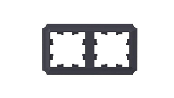 Рамка 2-м AtlasDesign Antique универс. карбон SE ATN101002