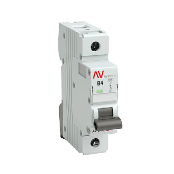 Выключатель автоматический модульный 1п B 4А 10кА AV-10 AVERES EKF mcb10-1-04B-av