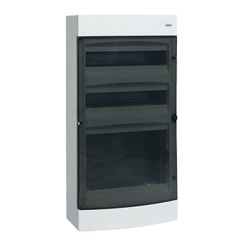 Щит комбинированный Unix 2х18мод. + 1 монтаж. плата 4 габарит IP41 прозр. дверь PROxima EKF ux-2x18+1m-n