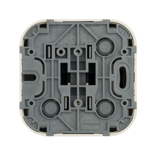 Переключатель проходной 1-кл. ОП Quteo 10А IP20 10AX сл. кость IEK 782234