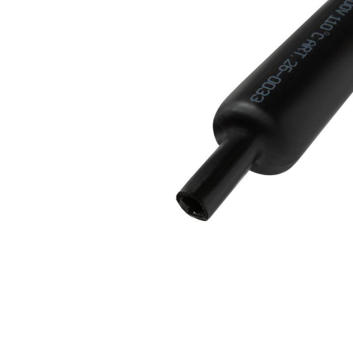 Трубка термоусадочная среднестен. клеевая 33/8 (3-4:1) черн. 1м (уп.4шт) Rexant 26-0033