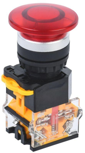 Кнопка "Грибок" D8-11M d22мм 1НО+1НЗ красн. KARAT IEK BBG30-11M-3-22-K04