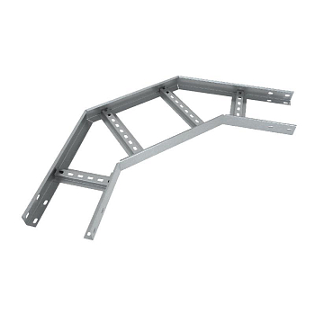 Угол для лотка горизонтальный лестн. 90град. 200х50 сталь 1.2мм "Быстрый монтаж" LGLS90-50-200-1.2 КМ LO6913