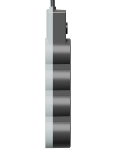 Удлинитель 3х5м с заземл. 10А IP20 USB 2800Вт 220В ПВС 3х1 с выкл. черн. КОСМОС YKsm5m3g-Z-VU10А-B