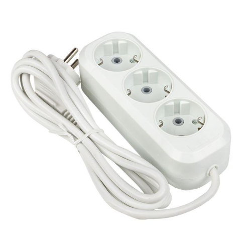 Удлинитель 3х5м с заземл. 16А IP20 Эксперт 3.0кВт ПВС 3х1 PROxima EKF UBA16-310-3-05