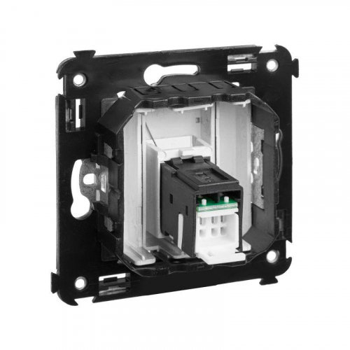 Розетка компьютерная 1-м СП Avanti "Закаленная сталь" RJ45 кат.6 DKC 4404293