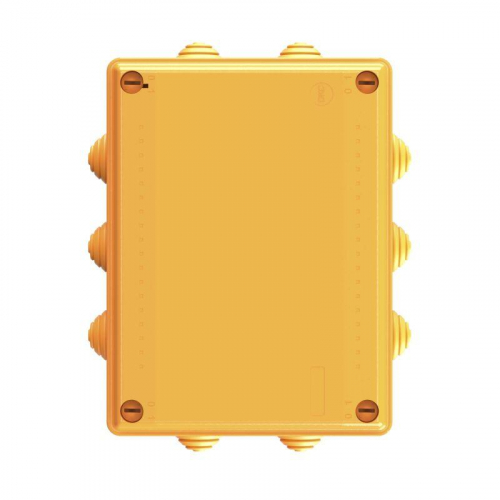 Коробка ответвительная FS 150х110х70мм 4р 450В 32А 10кв.мм нерж. контакт с каб. вводами и клеммн. IP55 пластик. DKC FSK21410