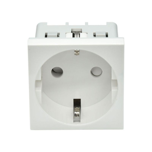Розетка PRIMER с заземл. защ. шторки винт. зажим РКС-20-30-П-К бел. IEK PR-KK40D-RSZH-2-2-K01
