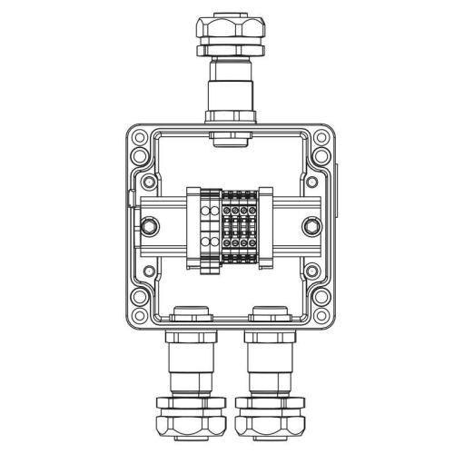 Коробка взрывозащищенная клеммная из алюминия TBE-A-12-(2xCBC.2-2xCBC.2(i)-2xTEO.2)-2xKAEPM2MHK-20(A)-1xKAEPM2MHK-20(C)1Ex e IIC Т5Gb / Ex tb IIIC T95град.C Db IP66 DKC 1201.121.22.11C