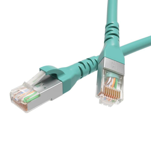 Патч-корд экранированный CAT6A S/FTP 4х2 LSZH 7м бирюз. DKC RN6ASF4570AQ