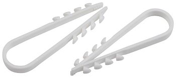 Дюбель-хомут 5-10мм для круглого кабеля NO-224-556 бел. (уп.10шт) Эра Б0066270