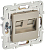Розетка компьютерная двойн. RJ45 кат.6 SKANDY SK-K04Sh шампань IEK SK-K20-2-K37