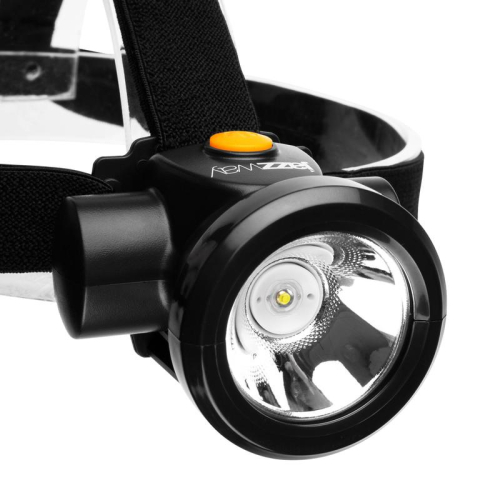 Фонарь аккумуляторный налобный AccuH8-L3W 3Вт IP20 2 режима: яркий 4ч/экономичн. 15ч аккум. 2А.ч регулир. угол наклона JazzWay 5024571