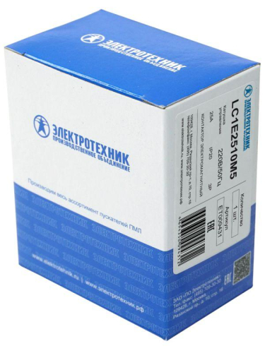 Контактор LC1E2510M5 3п 25А кат. 220В AC 1НО Электротехник ET009431