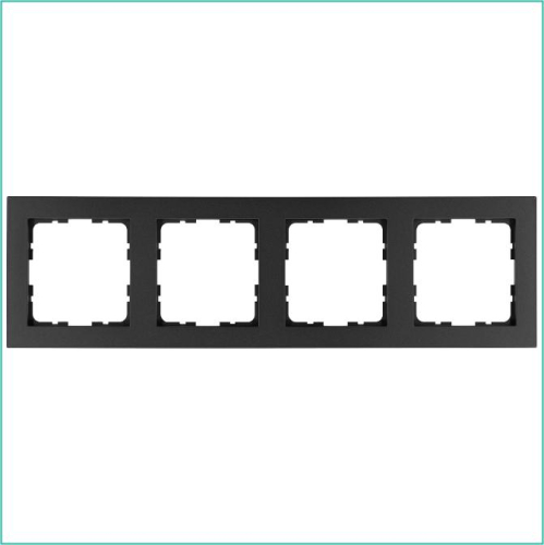 Рамка 4-м G-Classic антрацит Jasmart G1004B