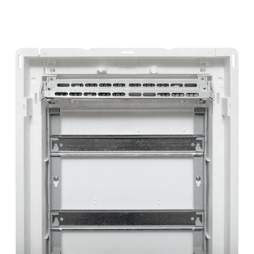 Щит комбинированный встраив. Nova 2 DIN-рейки + 2 монтаж. платы 4 габарит IP41 с пластик. дверью EKF nv-cb-pd-2+2