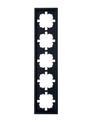 Рамка 5-м ZIMA горизонт. черн. бархат LEZARD 704-4200-150