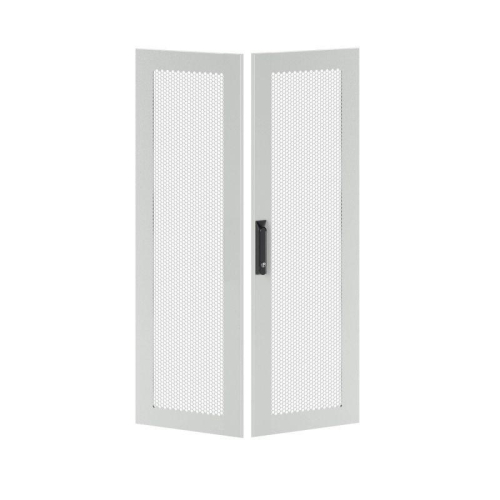 Дверь двустворчатая для IT-CQE 1800х800 перфорир. RAL7035 DKC RGITCPMD1880