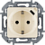 Розетка 1-м СП Inspiria 16А IP20 250В 2P+E немецк. стандарт с заряд. устр. USB тип C 1.5А 5В механизм сл. кость IEK 673771