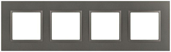 Рамка 4-м Elegance 14-5014-16 Classic для розеток и выключателей титан Эра Б0065829