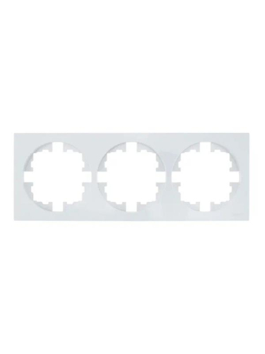 Рамка 3-м OSEN горизонт. квадрат бел. LEZARD 743-0200-148