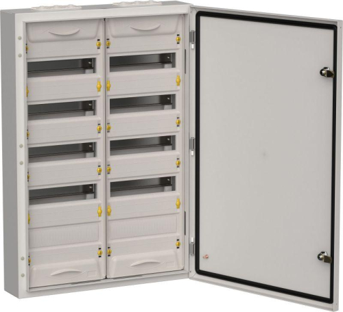 Корпус ЩРн-120 (2х60) TITAN 5 835х570х140 IP54 метал. сер. IEK TI5-50-N-2X060-54-7035