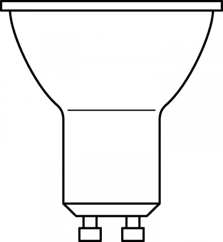 Лампа светодиодная LED Value LVPAR1660 7SW/840 230В GU10 10х1 RU OSRAM 4058075581586