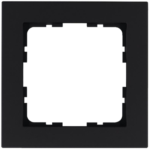 Рамка 1-м G-Classic черн. матов. soft touch Jasmart G1001PB