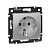 Розетка 1-м СП Valena 16А IP21 230/250В 2P+E с заземл. защ. шторки на винтах механизм алюм. IEK 770121