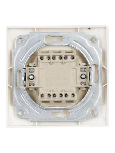 Переключатель проходной 2-кл. СП Кварта 10А IP20 ВСп10-2-0-КБ бел. GENERICA EVK22-K01-10-DM